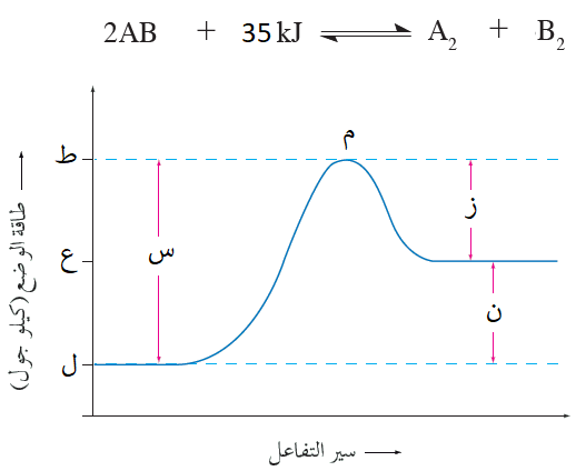 أثر العامل المساعد في سرعة التفاعل